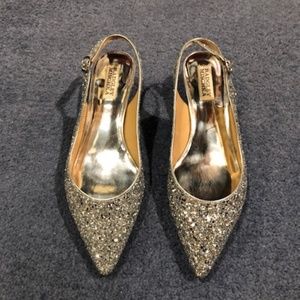 Sparkly silver shoes